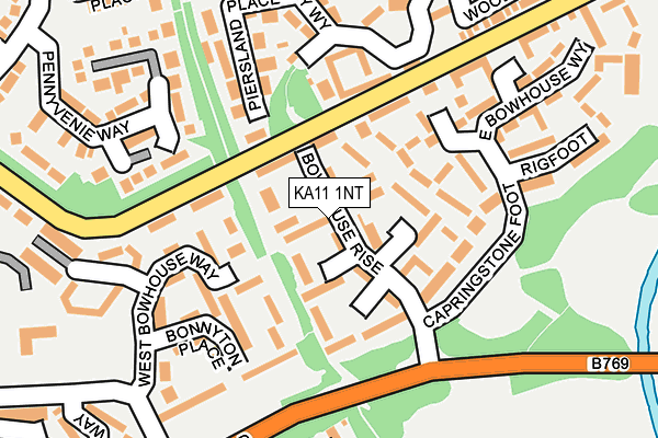 KA11 1NT map - OS OpenMap – Local (Ordnance Survey)