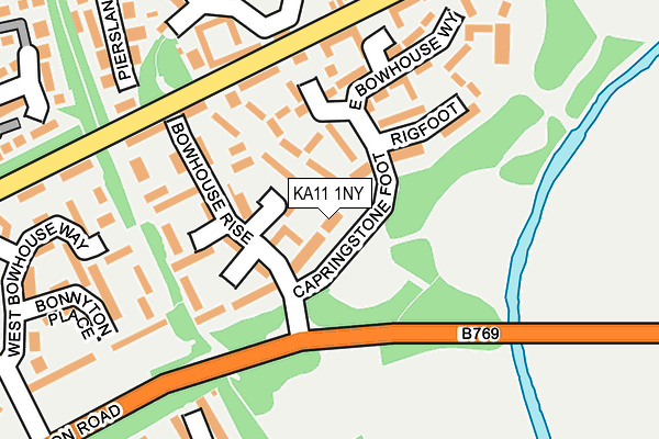 KA11 1NY map - OS OpenMap – Local (Ordnance Survey)