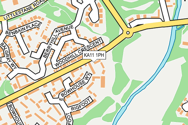 KA11 1PH map - OS OpenMap – Local (Ordnance Survey)