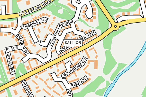 KA11 1QR map - OS OpenMap – Local (Ordnance Survey)