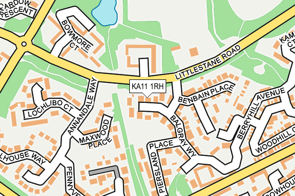 KA11 1RH map - OS OpenMap – Local (Ordnance Survey)