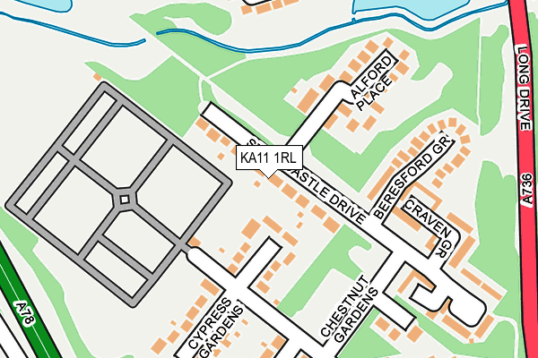KA11 1RL map - OS OpenMap – Local (Ordnance Survey)