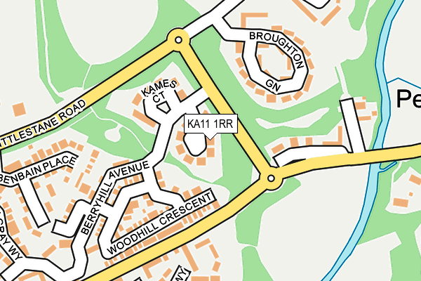 KA11 1RR map - OS OpenMap – Local (Ordnance Survey)