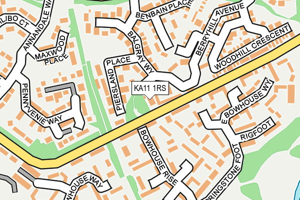 KA11 1RS map - OS OpenMap – Local (Ordnance Survey)