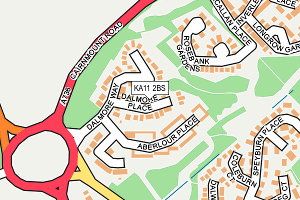 KA11 2BS map - OS OpenMap – Local (Ordnance Survey)