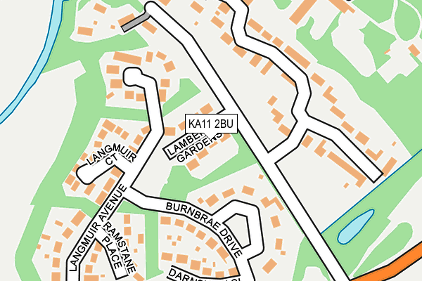 KA11 2BU map - OS OpenMap – Local (Ordnance Survey)