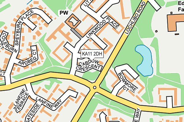 KA11 2DH map - OS OpenMap – Local (Ordnance Survey)