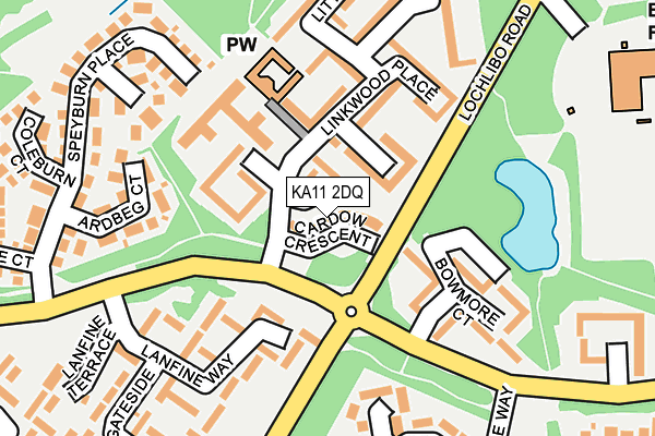 KA11 2DQ map - OS OpenMap – Local (Ordnance Survey)
