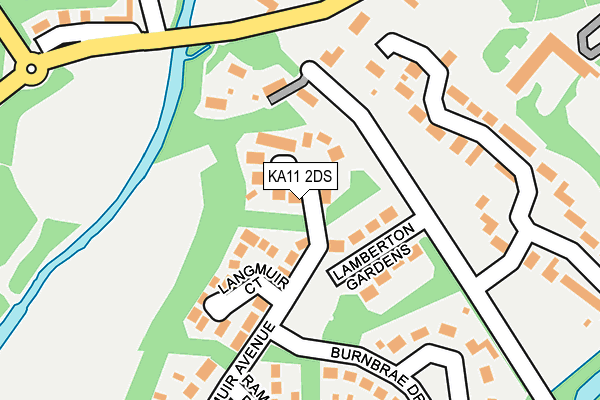 KA11 2DS map - OS OpenMap – Local (Ordnance Survey)
