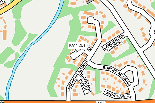 KA11 2DT map - OS OpenMap – Local (Ordnance Survey)
