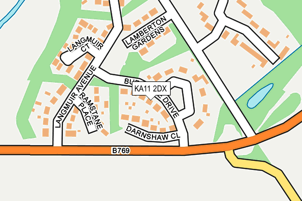 KA11 2DX map - OS OpenMap – Local (Ordnance Survey)