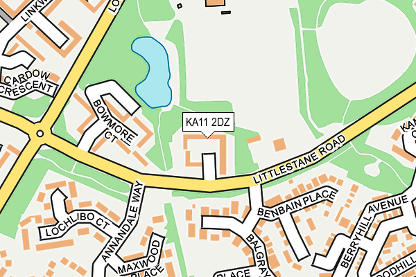 KA11 2DZ map - OS OpenMap – Local (Ordnance Survey)