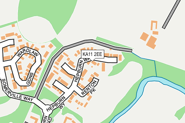 KA11 2EE map - OS OpenMap – Local (Ordnance Survey)