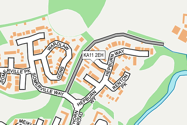 KA11 2EH map - OS OpenMap – Local (Ordnance Survey)