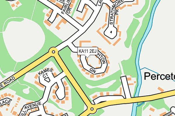 KA11 2EJ map - OS OpenMap – Local (Ordnance Survey)