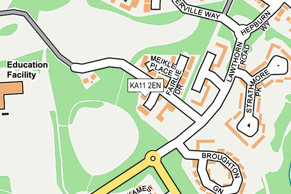 KA11 2EN map - OS OpenMap – Local (Ordnance Survey)
