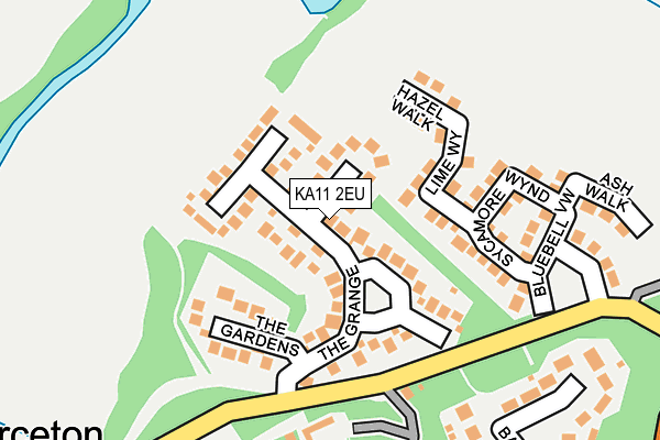 KA11 2EU map - OS OpenMap – Local (Ordnance Survey)