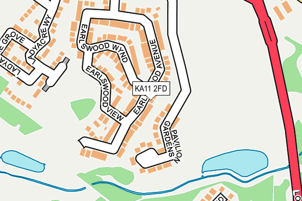 KA11 2FD map - OS OpenMap – Local (Ordnance Survey)