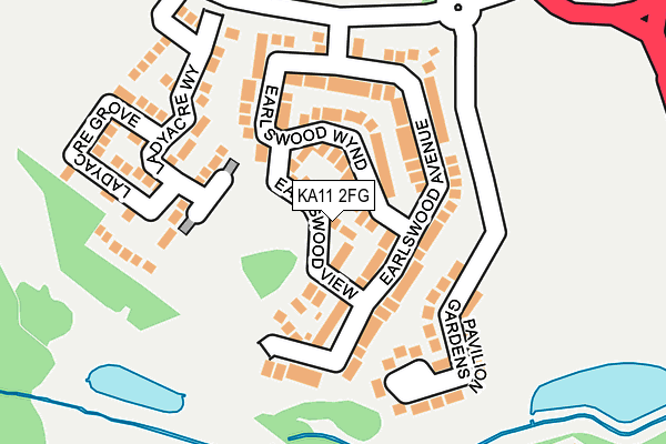 KA11 2FG map - OS OpenMap – Local (Ordnance Survey)