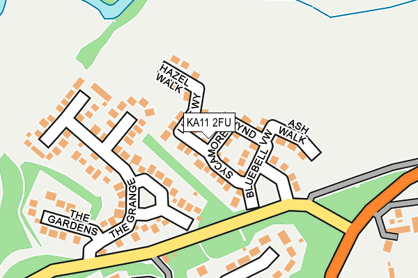 KA11 2FU map - OS OpenMap – Local (Ordnance Survey)