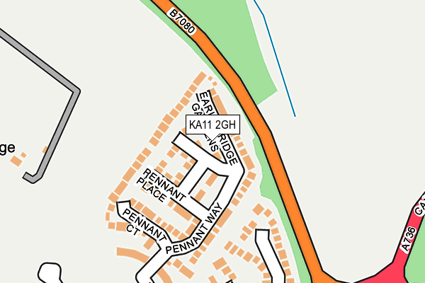 KA11 2GH map - OS OpenMap – Local (Ordnance Survey)