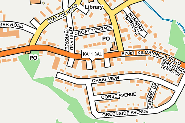 KA11 3AL map - OS OpenMap – Local (Ordnance Survey)