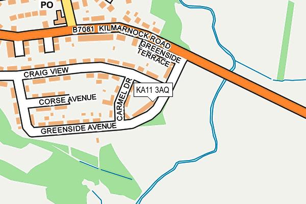 KA11 3AQ map - OS OpenMap – Local (Ordnance Survey)