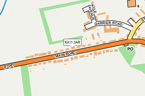 KA11 3AR map - OS OpenMap – Local (Ordnance Survey)