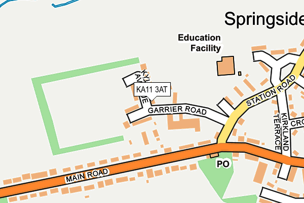 KA11 3AT map - OS OpenMap – Local (Ordnance Survey)