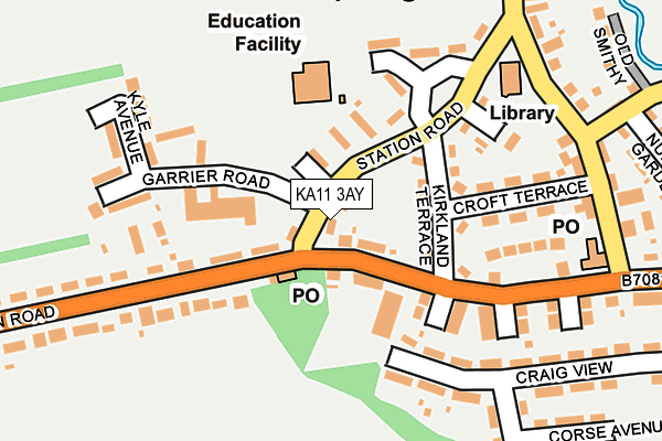 KA11 3AY map - OS OpenMap – Local (Ordnance Survey)