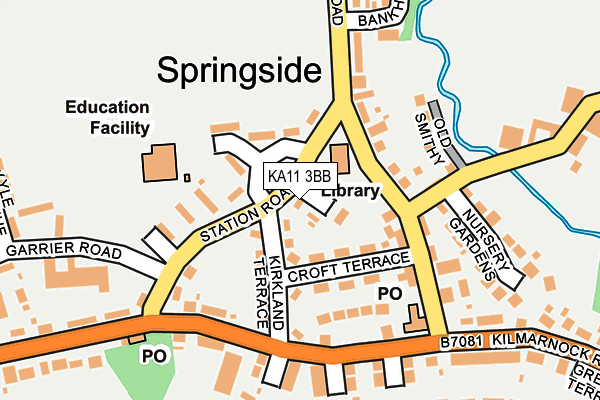 KA11 3BB map - OS OpenMap – Local (Ordnance Survey)