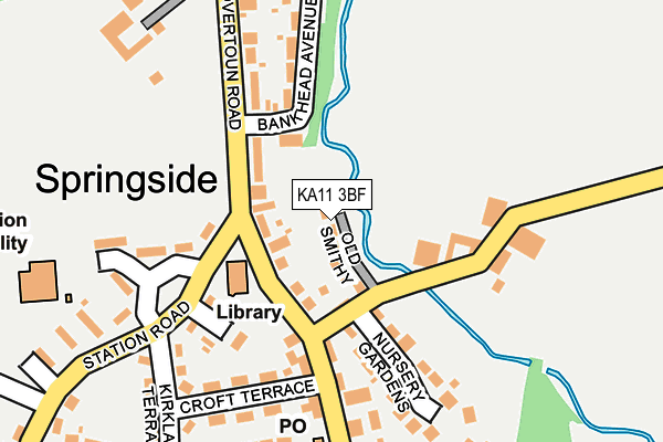 KA11 3BF map - OS OpenMap – Local (Ordnance Survey)