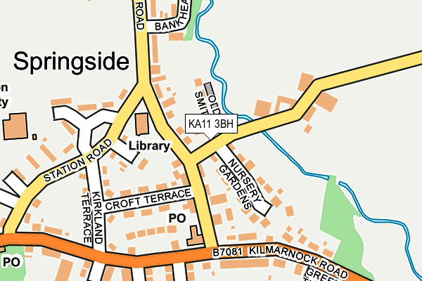 KA11 3BH map - OS OpenMap – Local (Ordnance Survey)