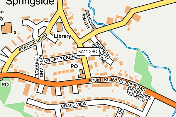 KA11 3BQ map - OS OpenMap – Local (Ordnance Survey)