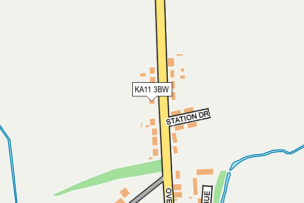 KA11 3BW map - OS OpenMap – Local (Ordnance Survey)