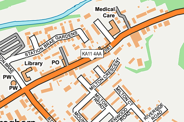 KA11 4AA map - OS OpenMap – Local (Ordnance Survey)