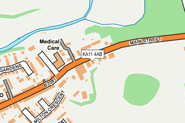 KA11 4AB map - OS OpenMap – Local (Ordnance Survey)