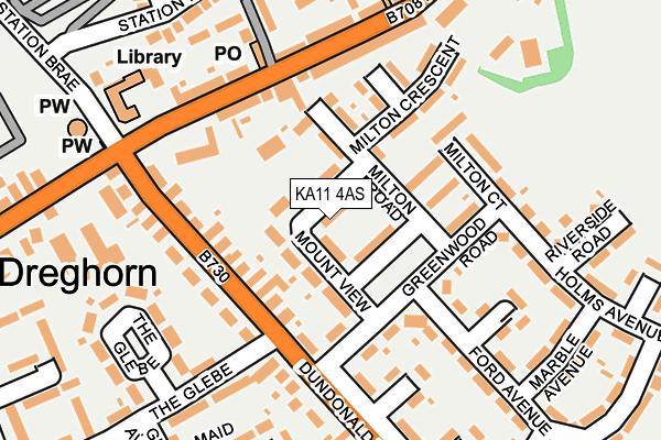 KA11 4AS map - OS OpenMap – Local (Ordnance Survey)