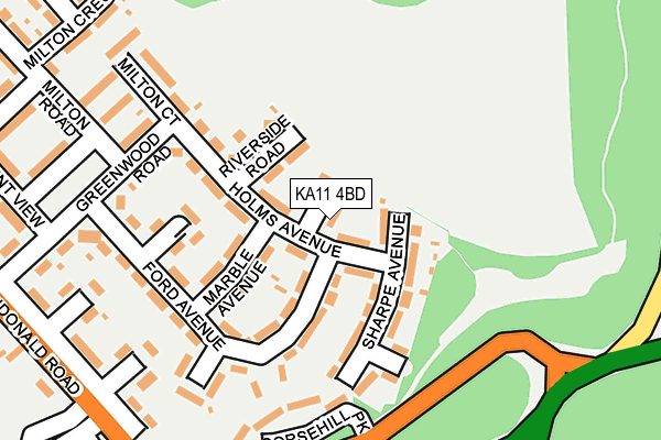 KA11 4BD map - OS OpenMap – Local (Ordnance Survey)