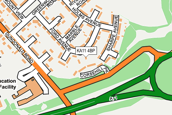 KA11 4BP map - OS OpenMap – Local (Ordnance Survey)