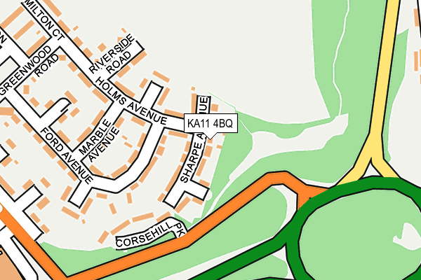 KA11 4BQ map - OS OpenMap – Local (Ordnance Survey)