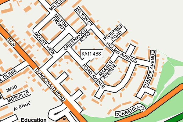 KA11 4BS map - OS OpenMap – Local (Ordnance Survey)