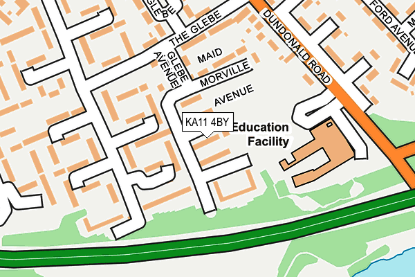 KA11 4BY map - OS OpenMap – Local (Ordnance Survey)