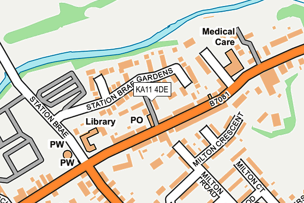KA11 4DE map - OS OpenMap – Local (Ordnance Survey)
