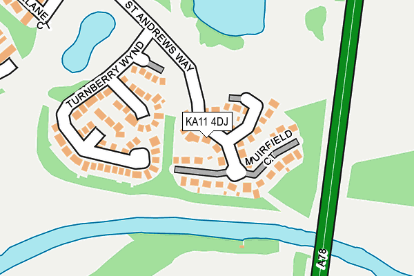 KA11 4DJ map - OS OpenMap – Local (Ordnance Survey)