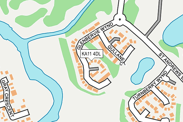 KA11 4DL map - OS OpenMap – Local (Ordnance Survey)