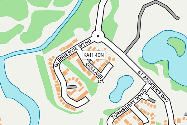 KA11 4DN map - OS OpenMap – Local (Ordnance Survey)