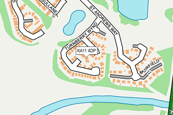 KA11 4DP map - OS OpenMap – Local (Ordnance Survey)