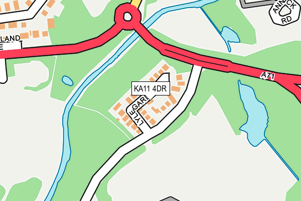 KA11 4DR map - OS OpenMap – Local (Ordnance Survey)