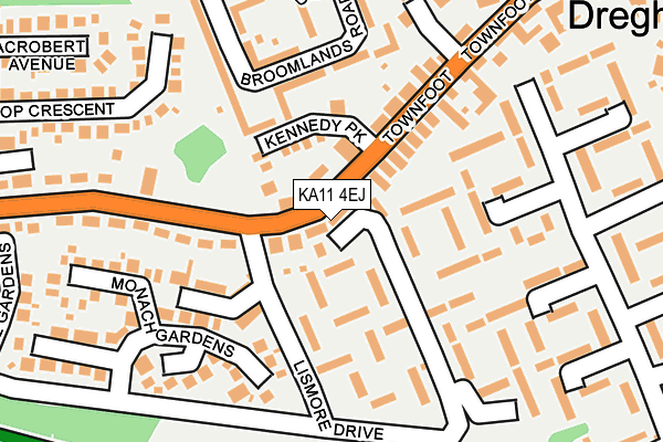 KA11 4EJ map - OS OpenMap – Local (Ordnance Survey)